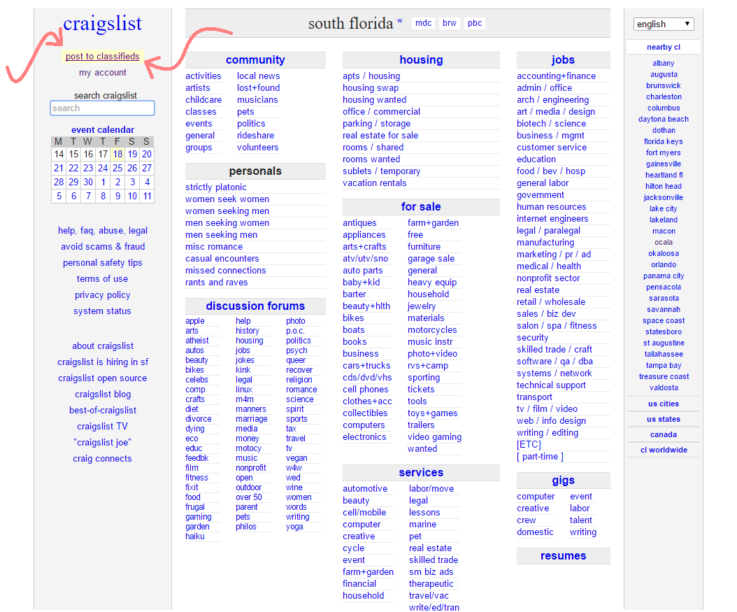 Craigslist Property Listing For Fsbo Frbo Homeowners