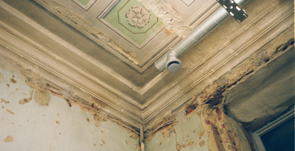 Water-Caused Damage Inside A House