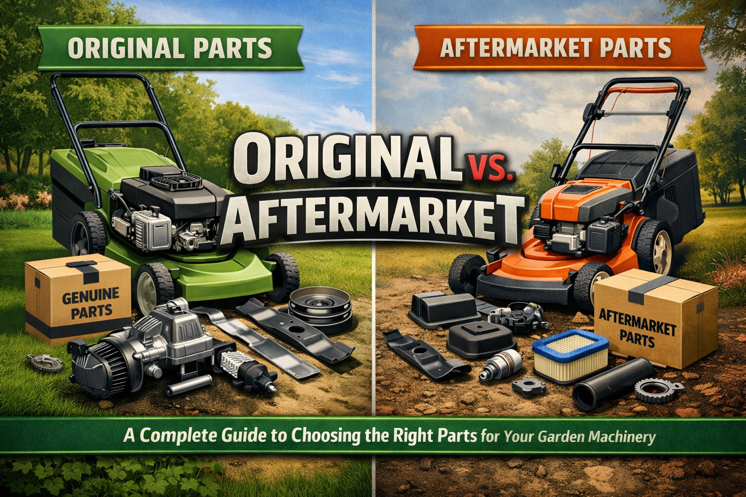 Original vs. Aftermarket: A Complete Guide to Choosing the Right Parts for Your Garden Machinery