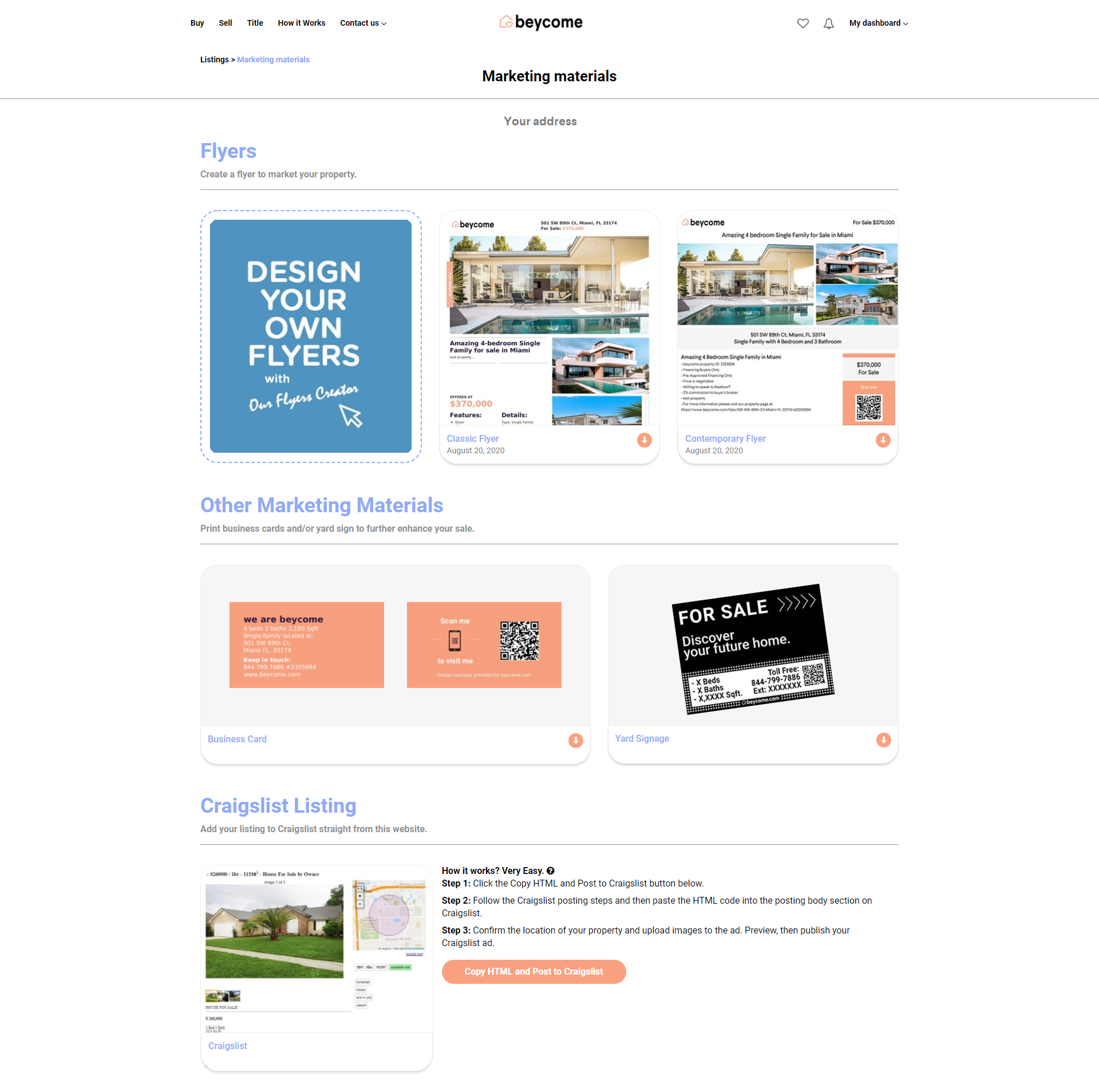Real Estate Marketing Tools | beycome Promotional Items