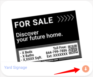 Free yard sign download